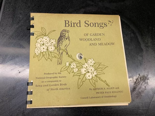 National Geographic Bird Songs Booklet with See thru Records Allen & Kellogg