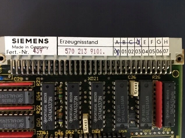Siemens Sinumerik 570 213 9101.00 D 6Fx1121-3Ba01 / #Z Q01N 7126
