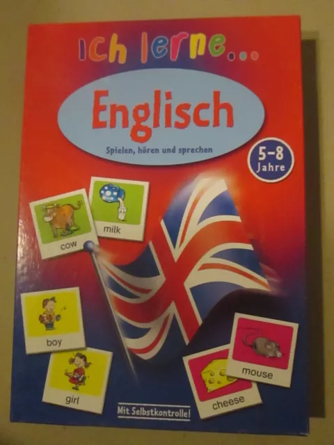 Ich lerne Englisch Spielen, hören und sprechen mit Selbstkontrolle 5-8 Jahre 2-6