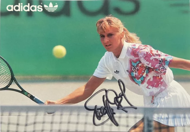 Steffi Graf signiert Karte Original Unterschrift Signatur Autogramm Tennis