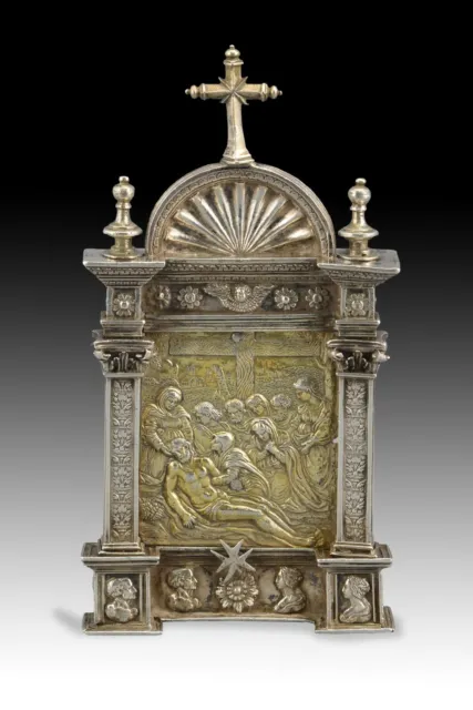 Silver pax o portapaz. Spain, 16th century.