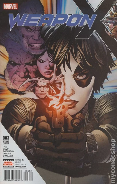 Weapon X #3C Land Variant 2nd Printing VF 2017 Stock Image