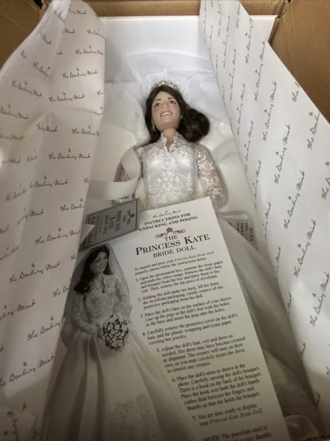 The Princess Kate Bride Doll by Danbury Mint NIB New In Box Never Opened!