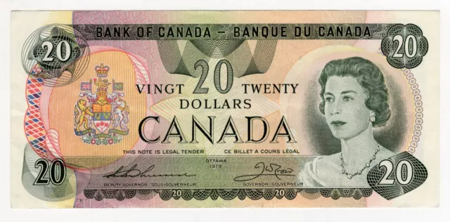 1979 Bank Of Canada Twenty 20 Dollar Bank Note 56507336228 Nice Bill