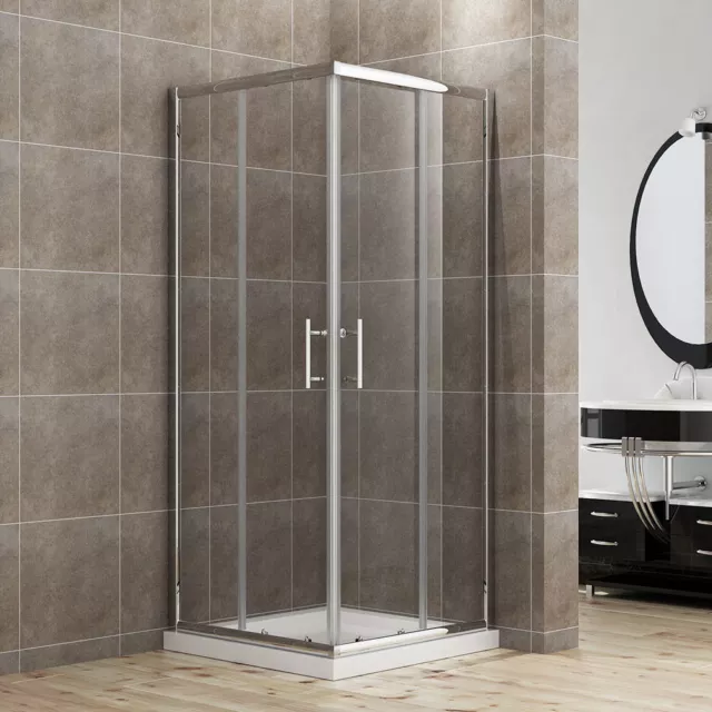 760 x 760 mm Corner Entry Shower Enclosure Sliding Glass Shower Door Cubicle