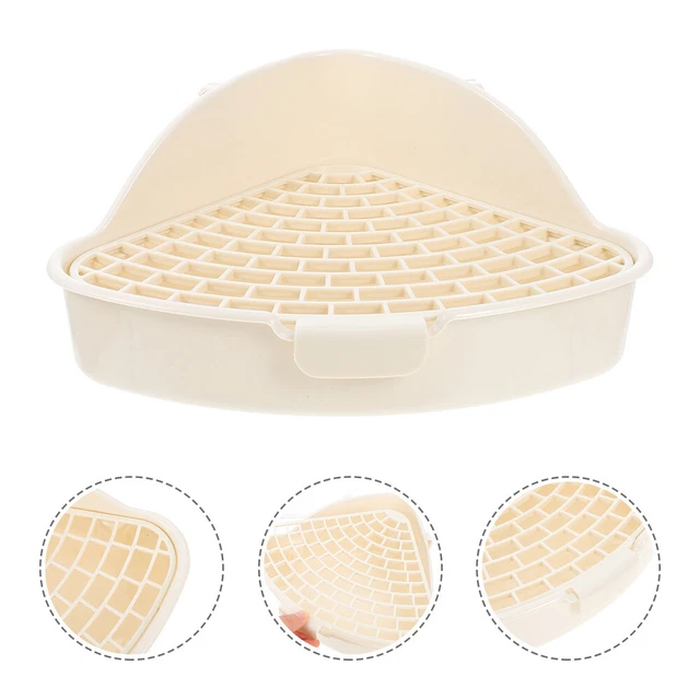 Boîte à litière de lapin Petite litière Triangle Litter Box pour lapin