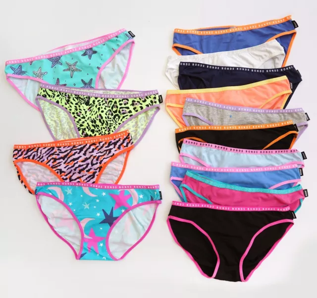 Sale 10 pack Bonds Womens Underwear Cotton Hipster Bikini Briefs