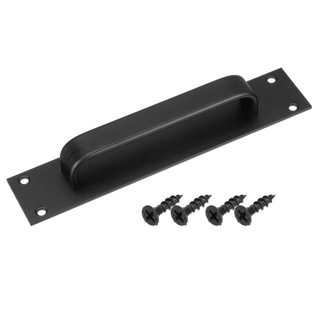 1Pcs Door Handle Pulls, 200mm/7.87" Sliding Barn Door Handles for Kitchen, Black