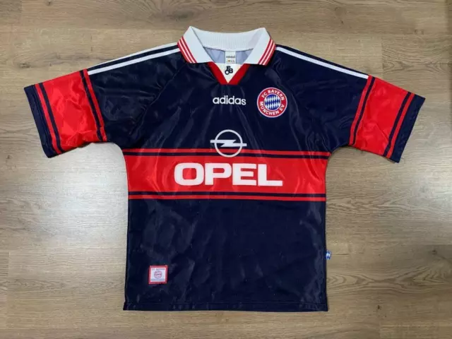 Fc Bayern Munich Germany 1997/1998 Home Football Shirt Jersey Trikot Sz M Adidas