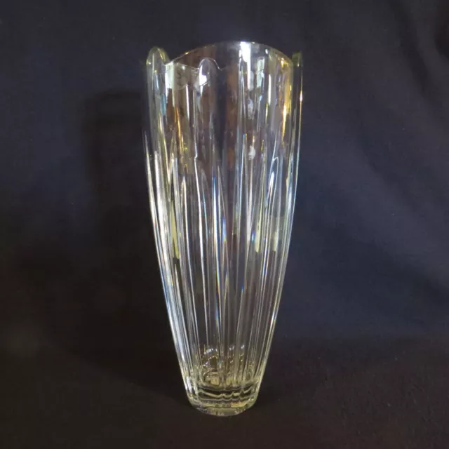 Lenox Rhapsody 14" VASE Clear Lead Crystal made in Czech Republic *