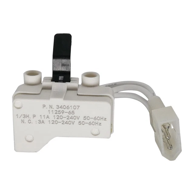 1PC DRYER DOOR Switch 11A 120240V For Model GGQ9858JQ2 Whirlpool