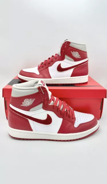 Nike Air Jordan 1 High Retro OG Varsity Red Chenille Rot Weiß 42-42,5