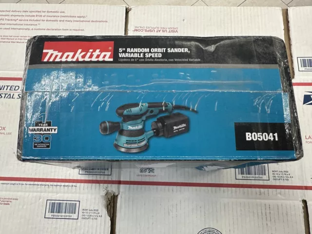 Makita 5" Corded Variable Speed Random Orbital Sander, B05041 NEW SEALED!