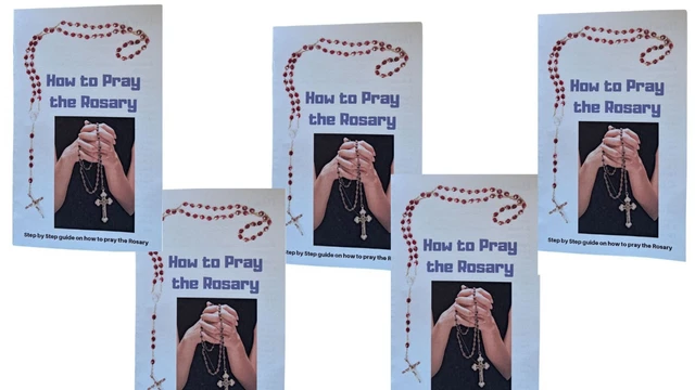 HOW TO PRAY the Rosary Prayer Card 5 Pack $7.95 - PicClick