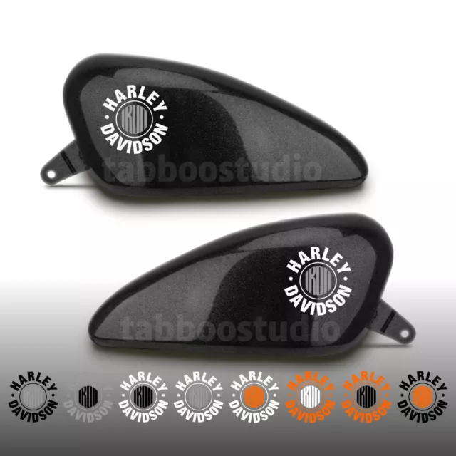 2 Harley Davidson iron Sticker Sportster 883 aufkleber Helm Motorrad Vinyl