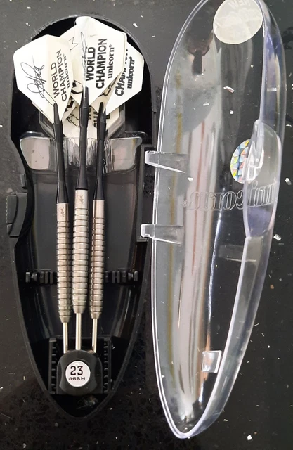 RARE UNICORN JOHN Part World Champion 90% Tungsten Darts 23g