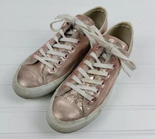 CONVERSE WOMEN S METALLIC Snake Print Embossed Low Top Sneaker