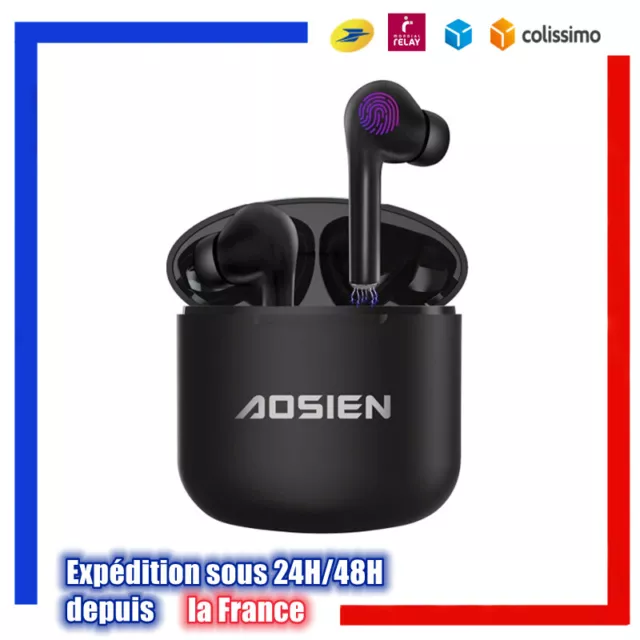 Écouteur Bluetooth Aoslen Écouteurs sans Fil in Ear 5.0 Contrôle Tactile