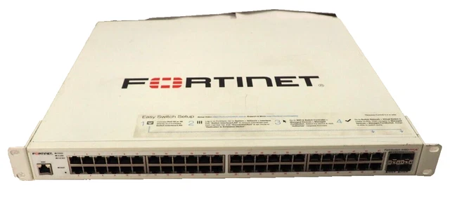 FORTINET FORTISWITCH 448D FPOE 48 Port Managed Switch FS-448D-FPOE Dual ...