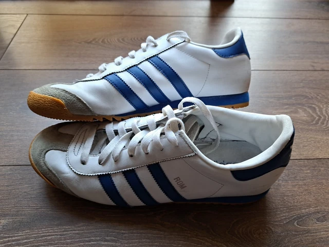 Adidas originals mens shop rom trainers white blue gum