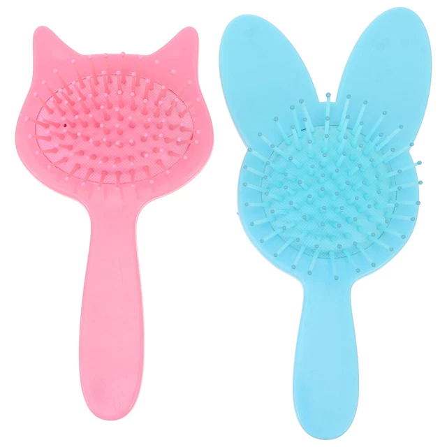 2 Pcs Air Bag Comb Abs Scalp Massage Hair Straightening Brush Detangling