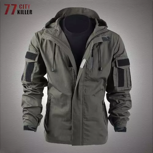 Waterproof Tactical Jacket  Military Paintball Hunting Windbreaker  Multi-pocket