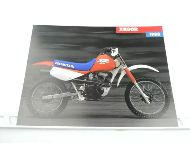 NOS OEM 1998 Honda XR80 R XR 100 R XR20 R Motorcycle Dealer