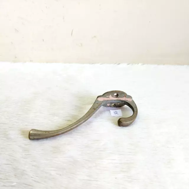 1920s Vintage Brass Wall Hooks Hanger Rich Patina Decorative Collectible 12