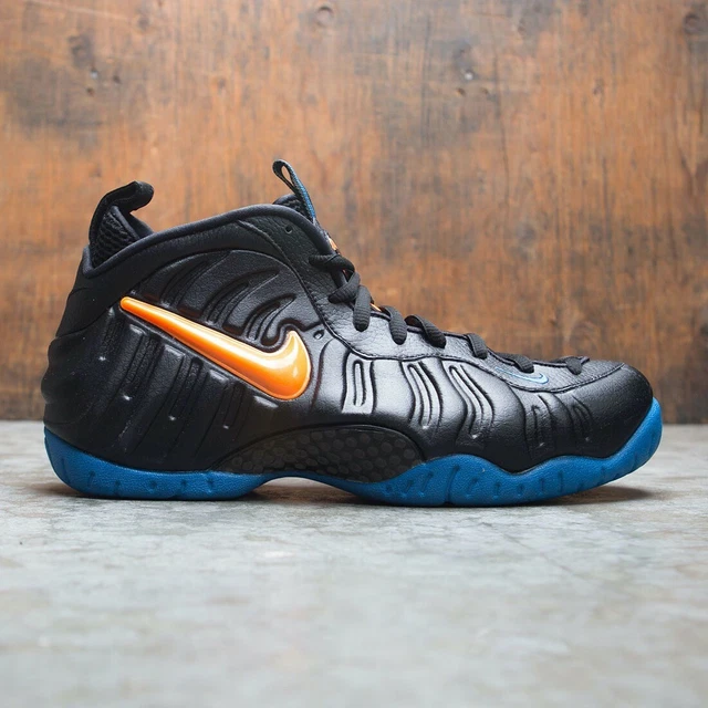 2019 NIKE AIR Foamposite Pro Knicks Black Blue Size 7. 624041 010