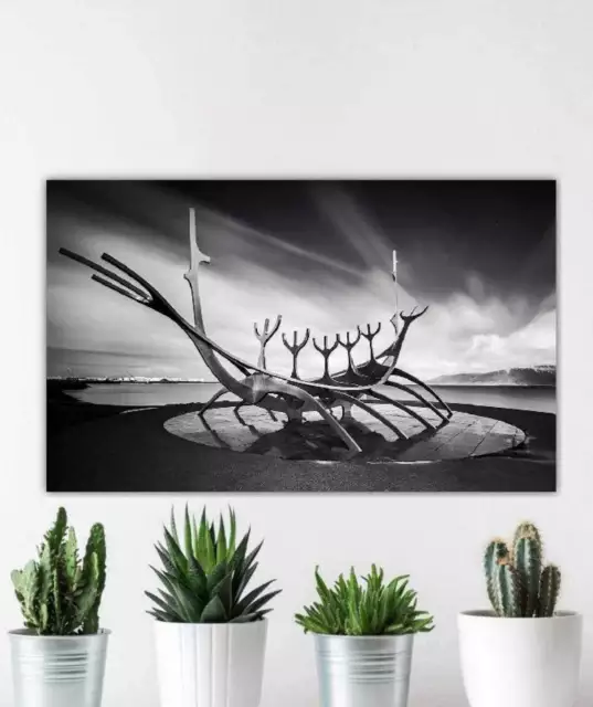 Iceland art of The Sun Voyager | Reykjavik Prints, Icelandic fine art for Sale