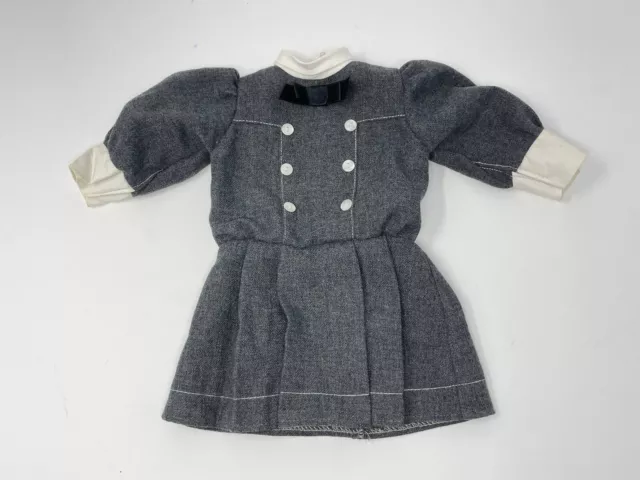 American Girl Samantha Doll Buster Brown Gray School Dress Pleasant Company