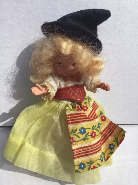 1940s Nancy Ann Story Book BISQUE Blonde Doll #26 "Swiss" Around The World w/Box