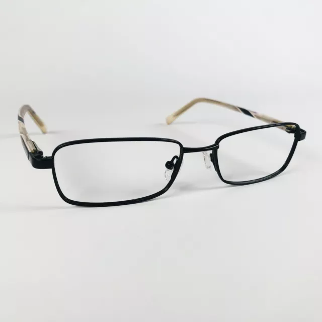 JEFF BANKS eyeglasses BLACK RECTANGLE glasses frame MOD: RUBBED AWAY