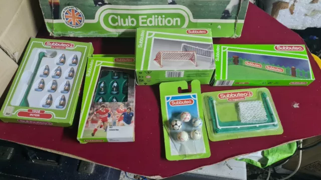 lotto di subbuteo diverse scatole