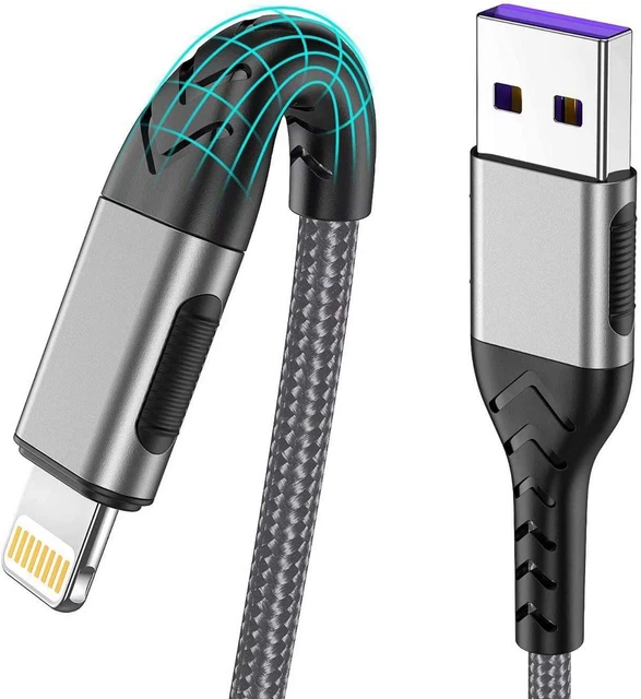 Durcord Iphone Charger, [Mfi Certified] 3Pack 10FT USB a Cable for Long Lightnin