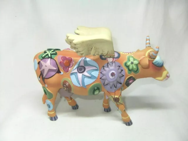 Westland Cow Parade AngeliCow 2000 Resin Cow Figure Statue #9127 - Retired Boxed