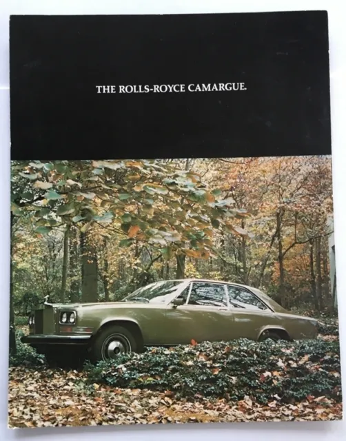 1976 Rolls Royce Camargue Coupe Original Car Sales Brochure Catalog