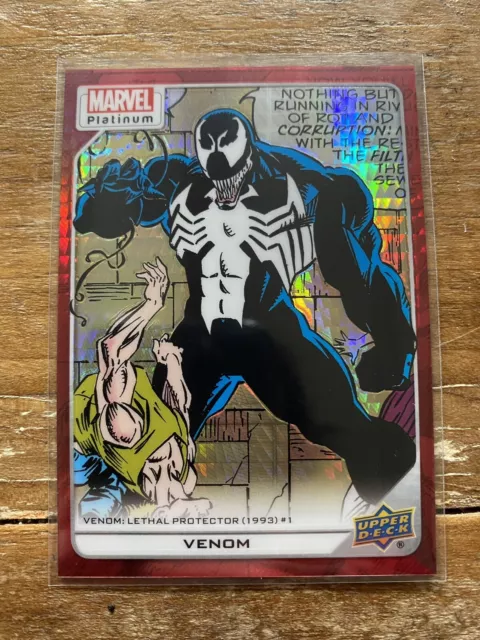 2023 Marvel Platinum Upper Deck Venom Lethal Protector RED PRISM /199 #124