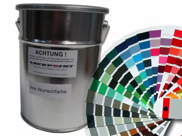 0,5 Litre 1K Vernis Voiture Résine Mat Couleur au Choix Lackpoint Aucun Vernis