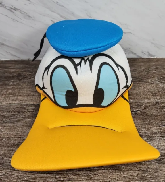 ☆ ~Disney Parks Authentic Original Long Bill Donald Duck Hat Cap Adult Size~ ☆