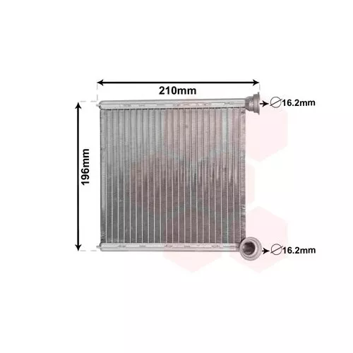 1x Wärmetauscher, Innenraumheizung VAN WEZEL 03006385 passend für AUDI SEAT