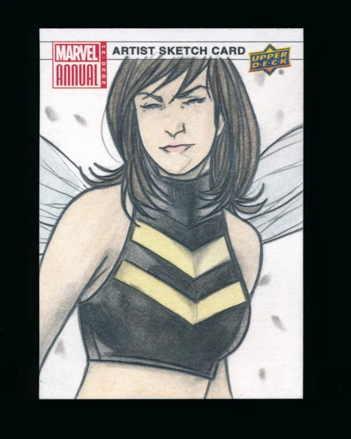 2020-21 Marvel Annual Artist Sketch Cards Wasp by Andre Toma 1/1