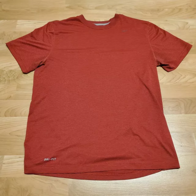 Nike Pro Combat Shirt Adult Large Fitted Dri Fit Workout Red Mens