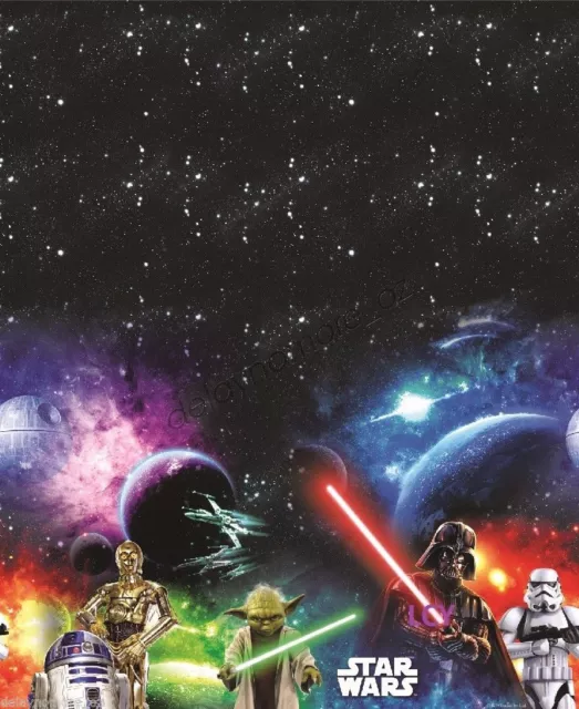 Disney Star Wars Party Supplies 1 Table Cover Plastic Tablecloth Darth Vader Rec