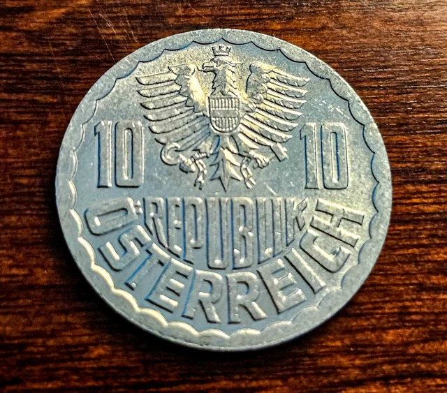 1982 Austria 10 Groschen Coin KM#2878 Ungraded 9734