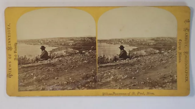 Saint Paul Minnesota Panorama Photo Streoview J. Carbutt Photographer Chicago IL