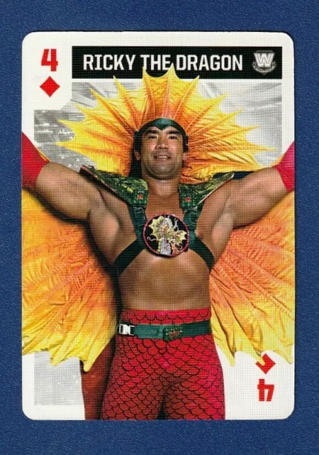 RICKY STEAMBOAT 2018 Aquarius WWE Legends Playing Card The Dragon Richard Blood*