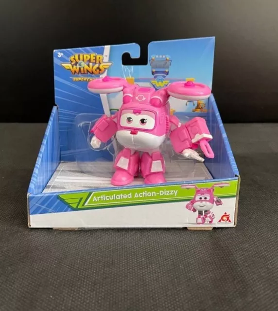 SUPER WINGS Flug Spielzeug Figur ARTICULATED ACTION DIZZY 13X14CM