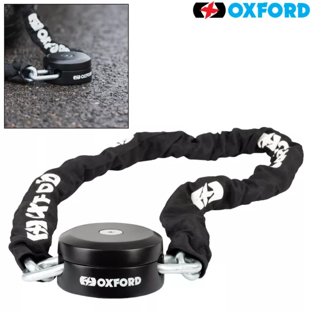 Oxford Stinger Motorrad Bodenanker & Sicherheit Kettenschloss Stahl 10mm