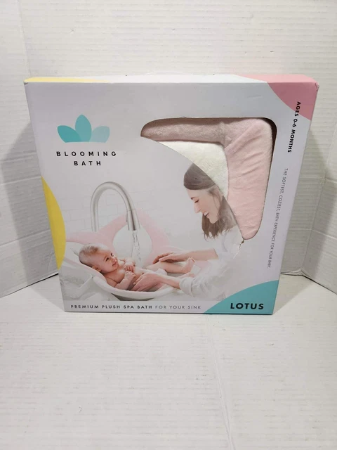 Blooming Bath Lotus Baby Bath, Bathing Mat, Flower Bath, PINK WHITE GRAY